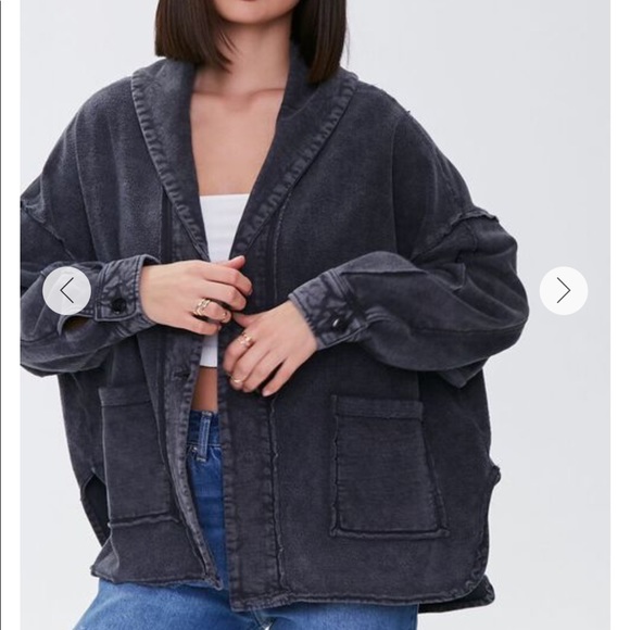 high low patch pocket jacket